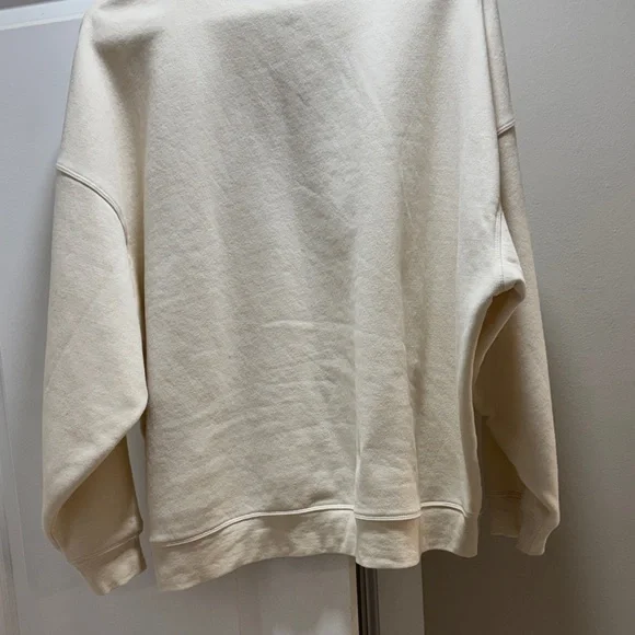 DKNY Cream Sweater with Leopard Print Logo - Picture 2 of 2